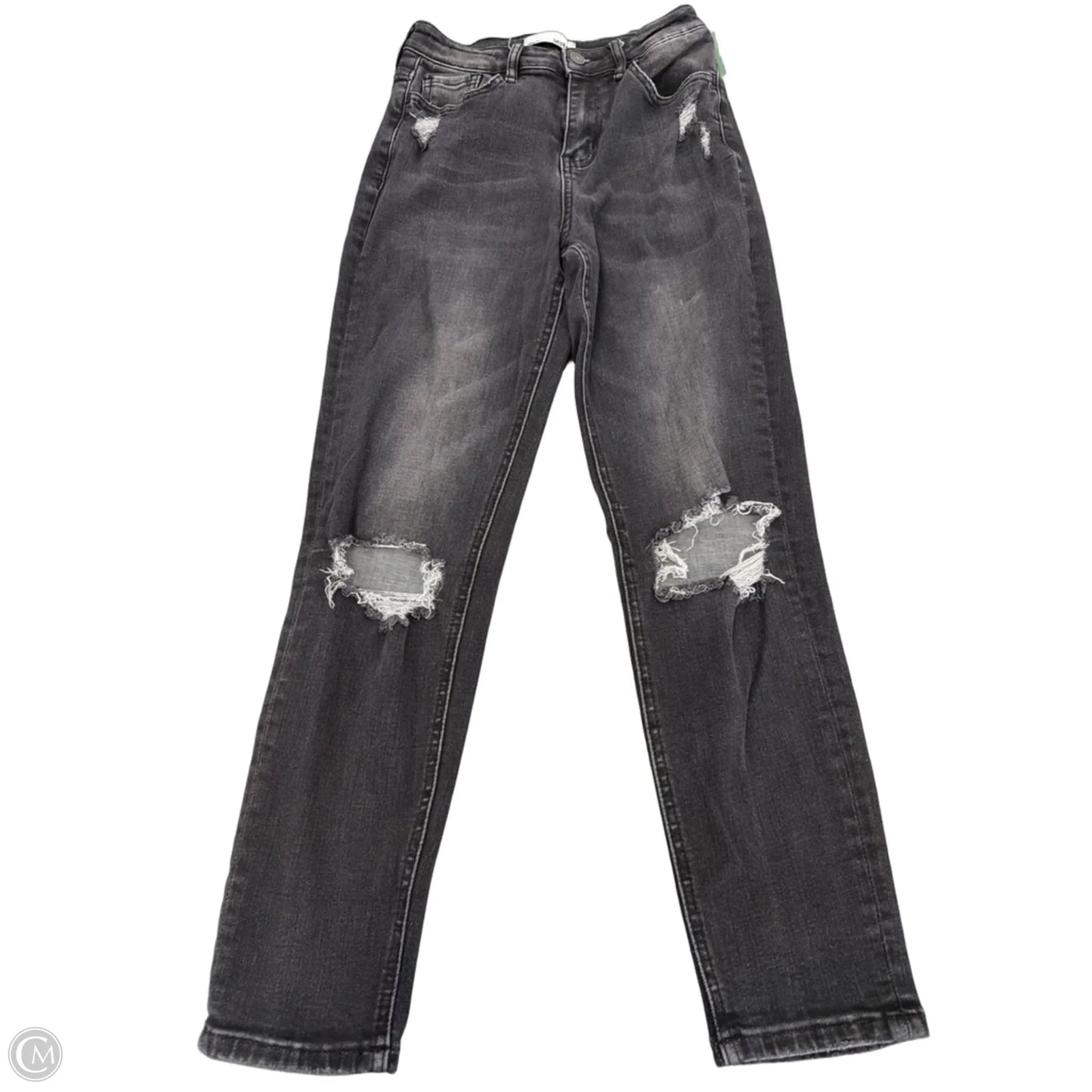 Jeans Straight By Vervet In Black Denim, Size: 0