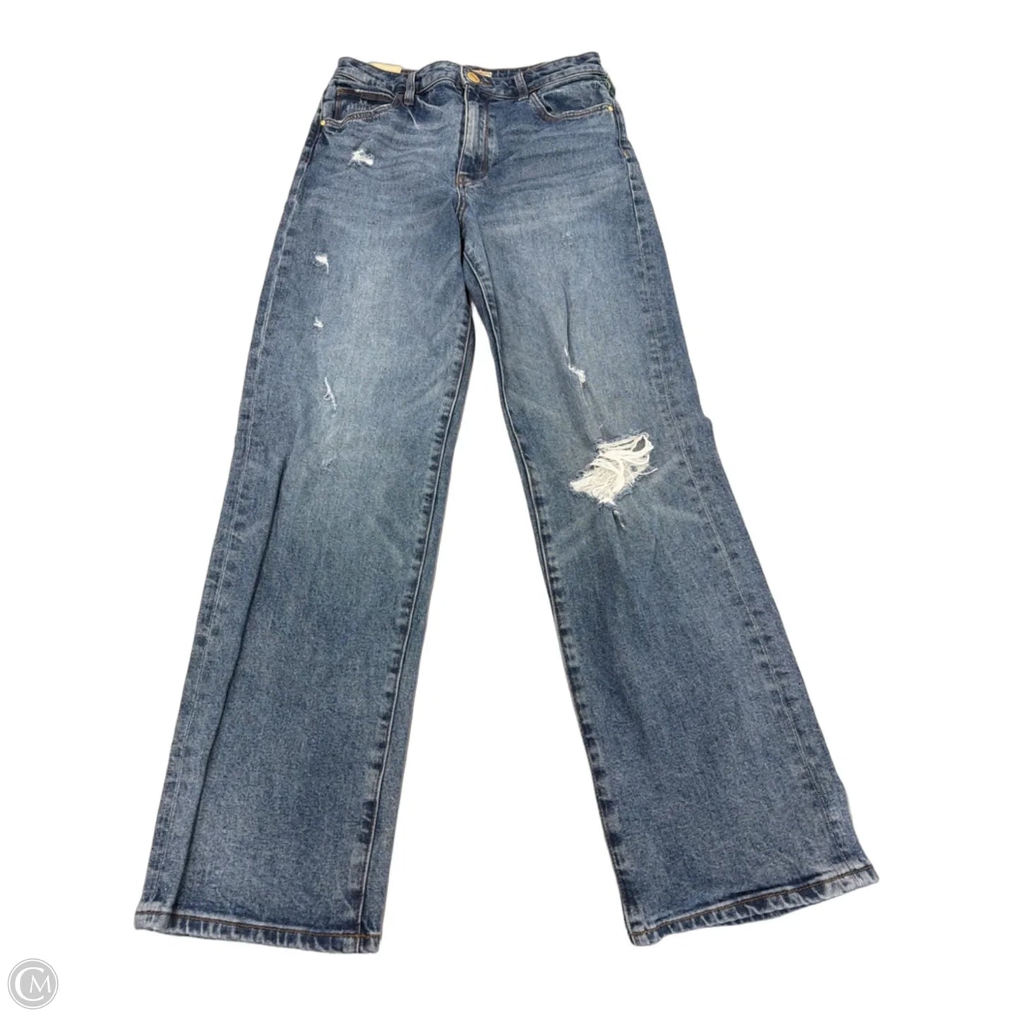 Jeans Wide Leg By Kut In Blue Denim, Size: 0