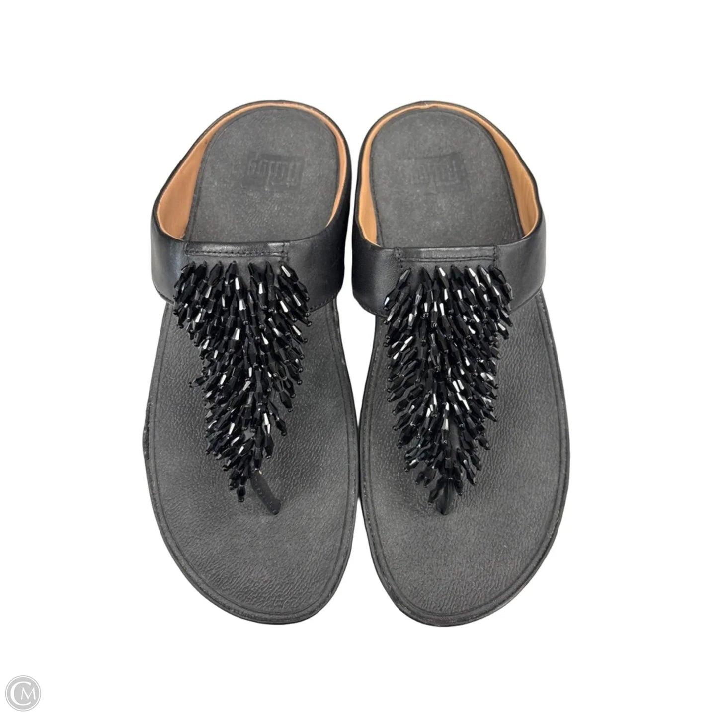 Sandals Flip Flops By Fitflop In Black, Size: 7