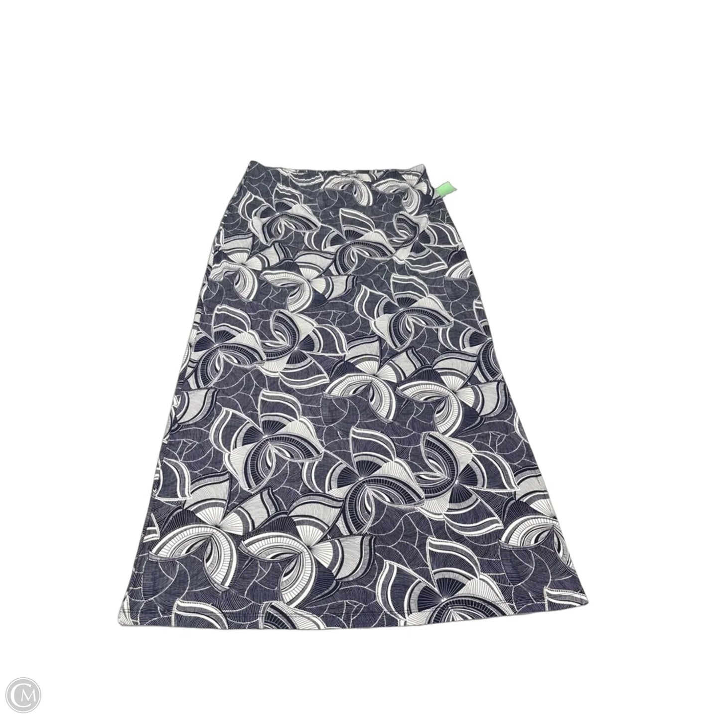Skirt Maxi By Chicos In Blue & White, Size: M