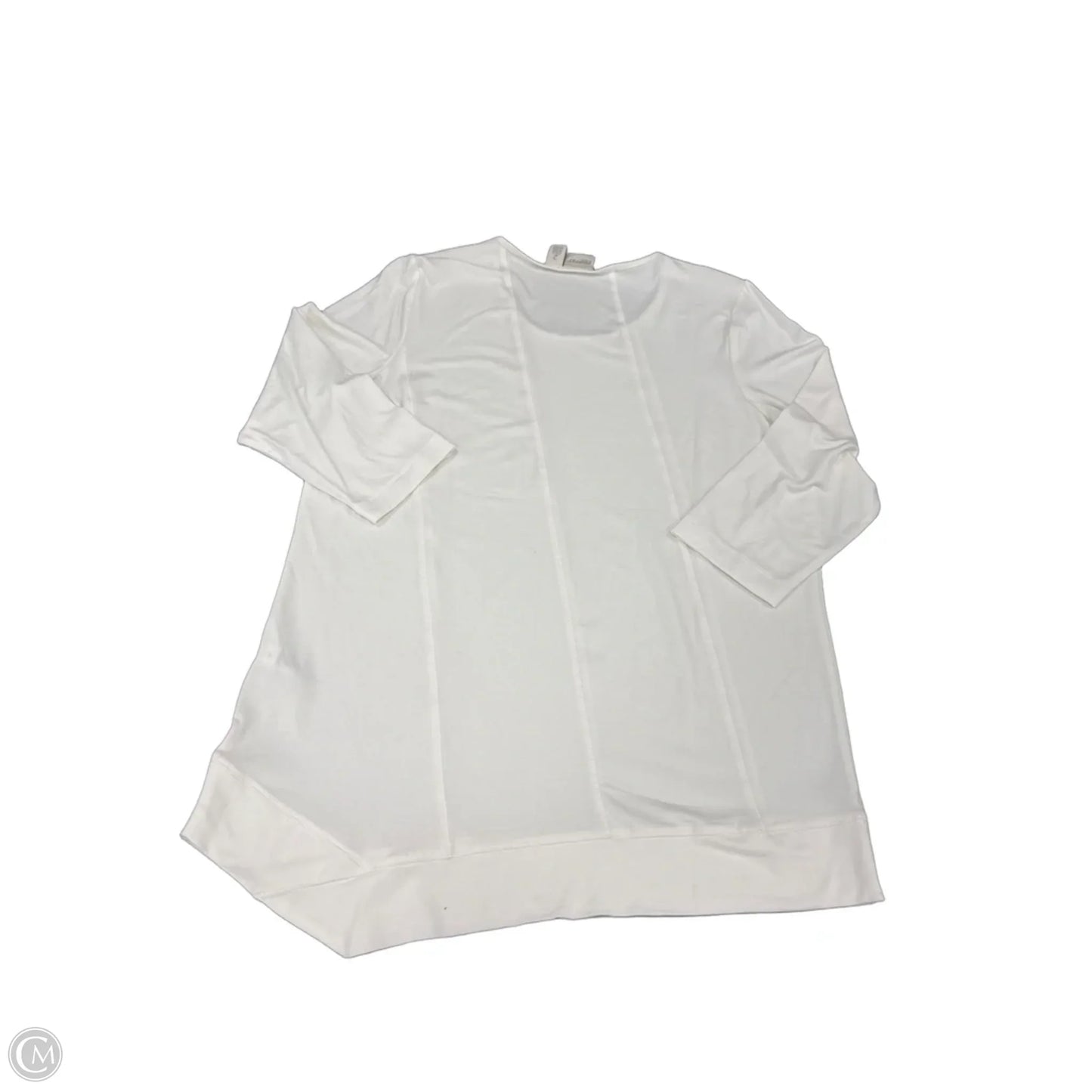 Top Long Sleeve By Chicos In White, Size: L