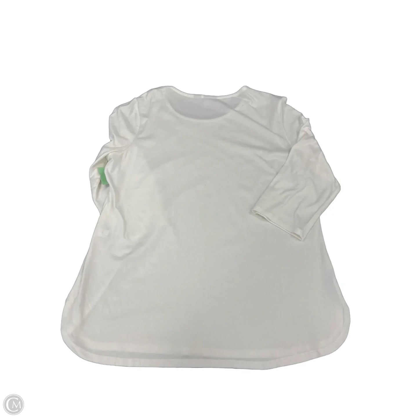 Top Long Sleeve By Chicos In White, Size: L