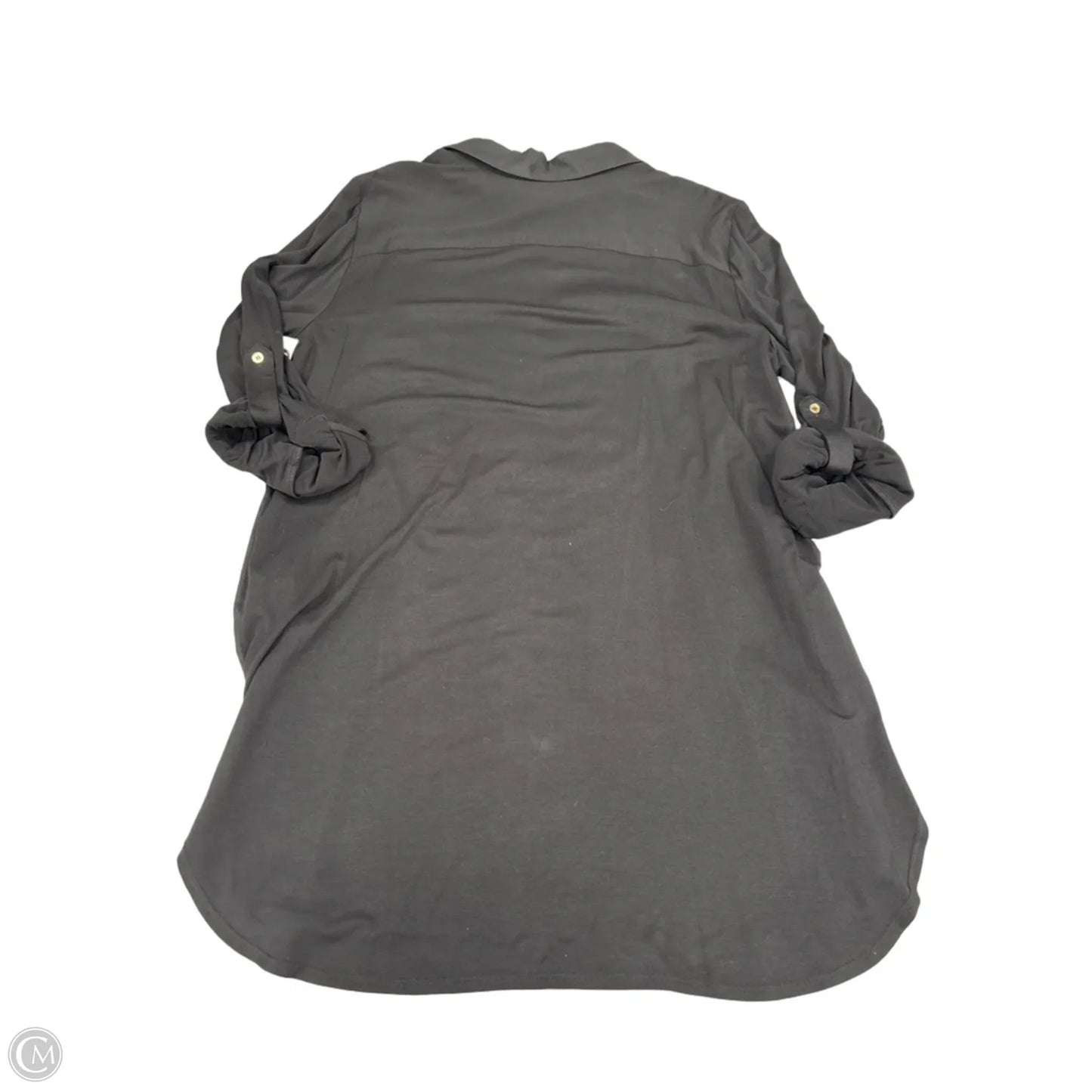 Top Long Sleeve By Calvin Klein In Black, Size: L