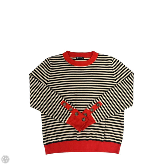Top Long Sleeve By Prettygarden In Black & Tan, Size: L