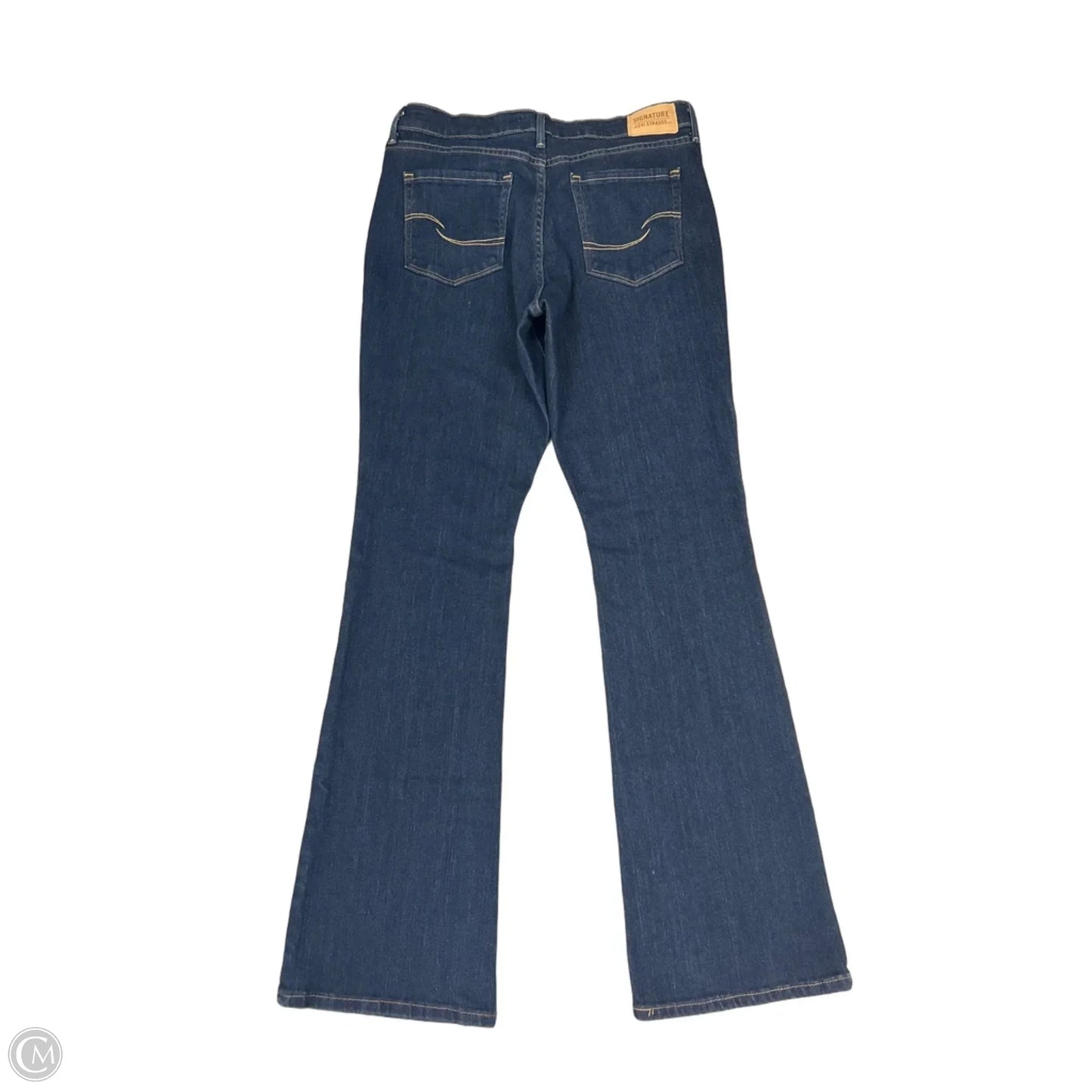 Jeans Boot Cut By Levis Signature In Blue Denim, Size: 8