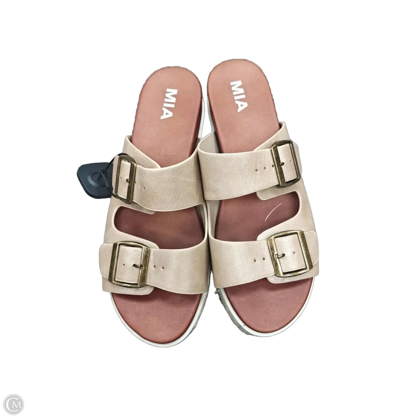 Sandals Heels Platform By Mia In Cream, Size: 9