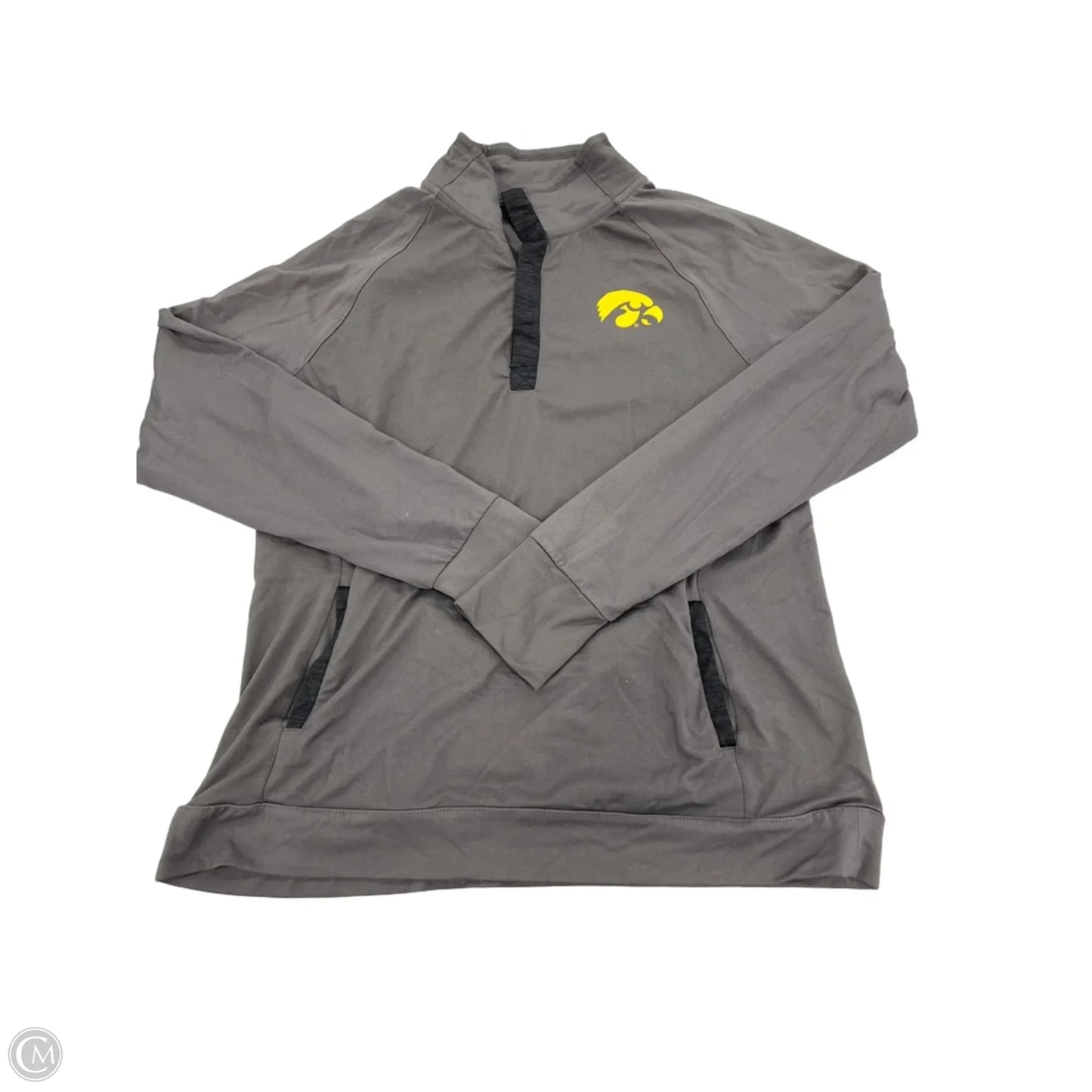 Athletic Top Long Sleeve Collar By Colosseum In Grey, Size: Xl