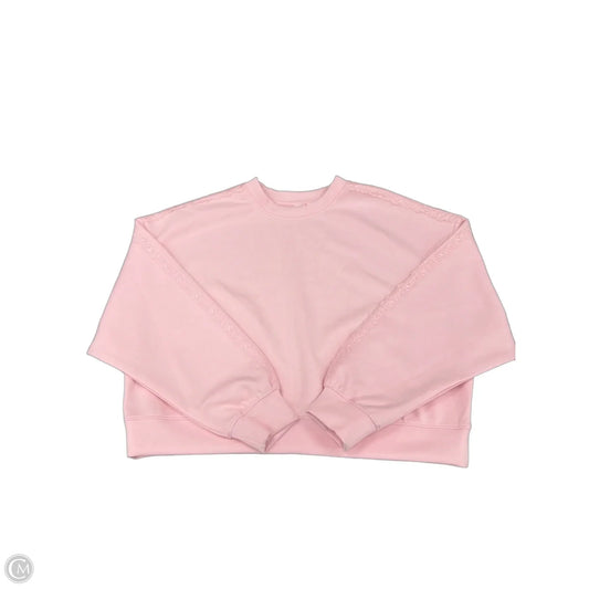Athletic Top Long Sleeve Crewneck By All In Motion In Pink, Size: M