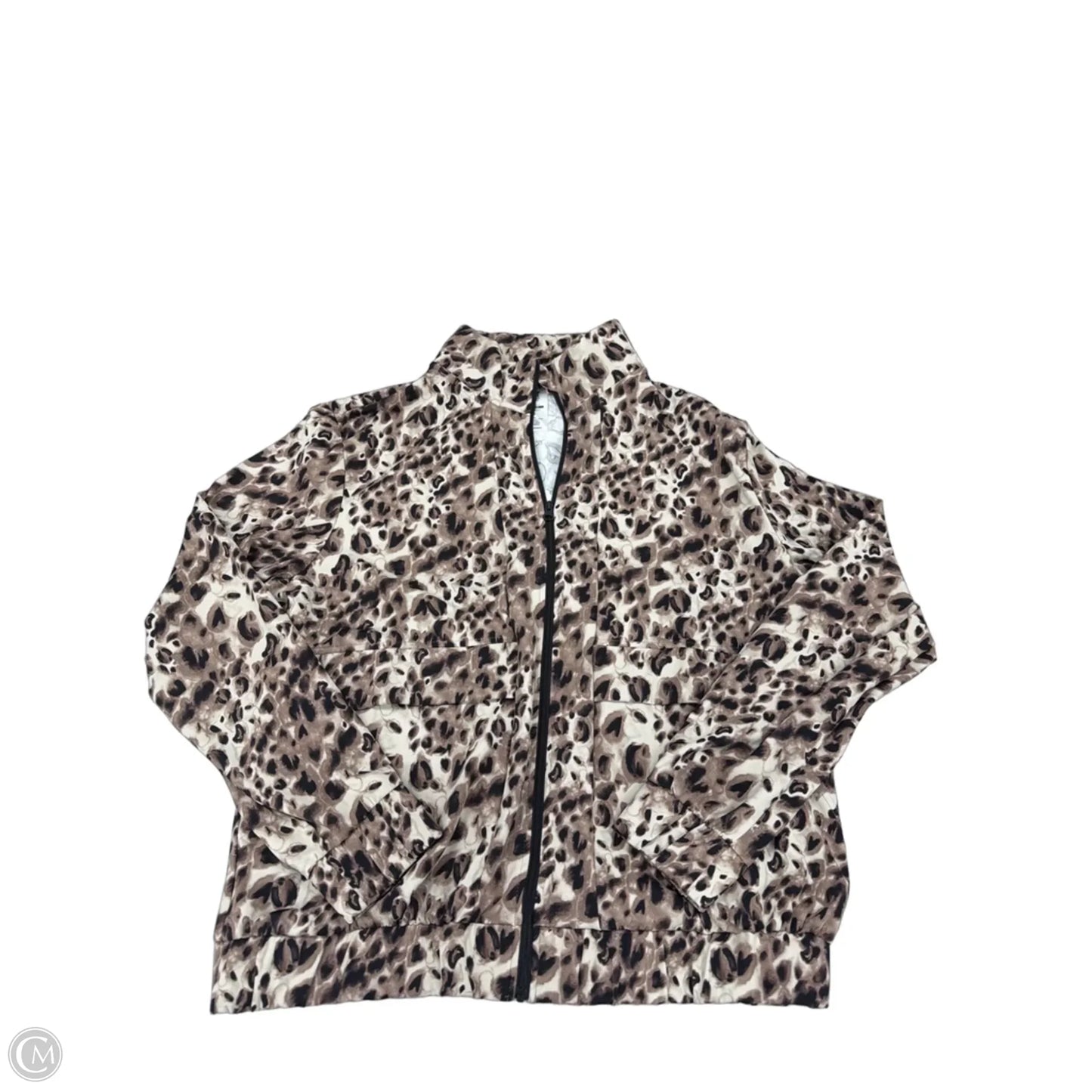 Athletic Jacket By Members Mark In Brown, Size: S