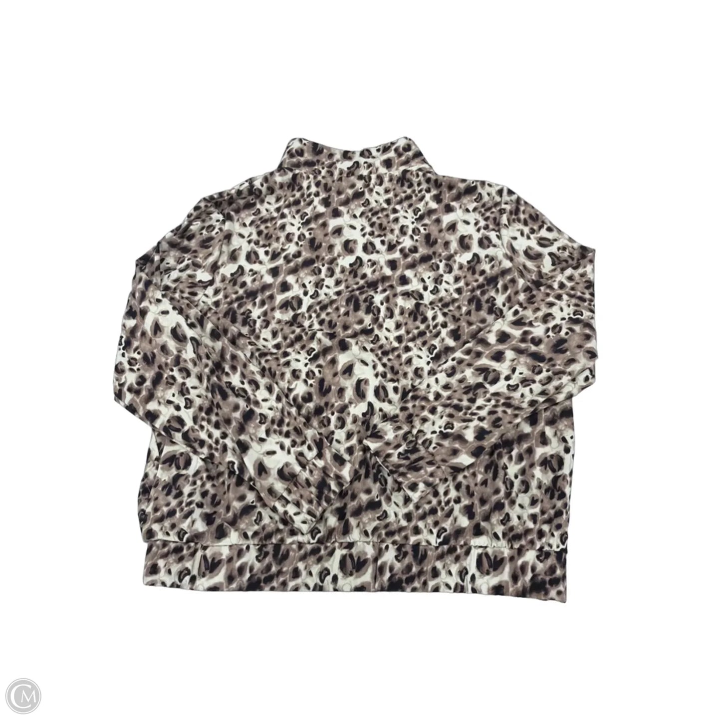Athletic Jacket By Members Mark In Brown, Size: S