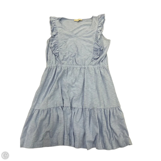 Dress Casual Midi By Loft In Blue, Size: Xl