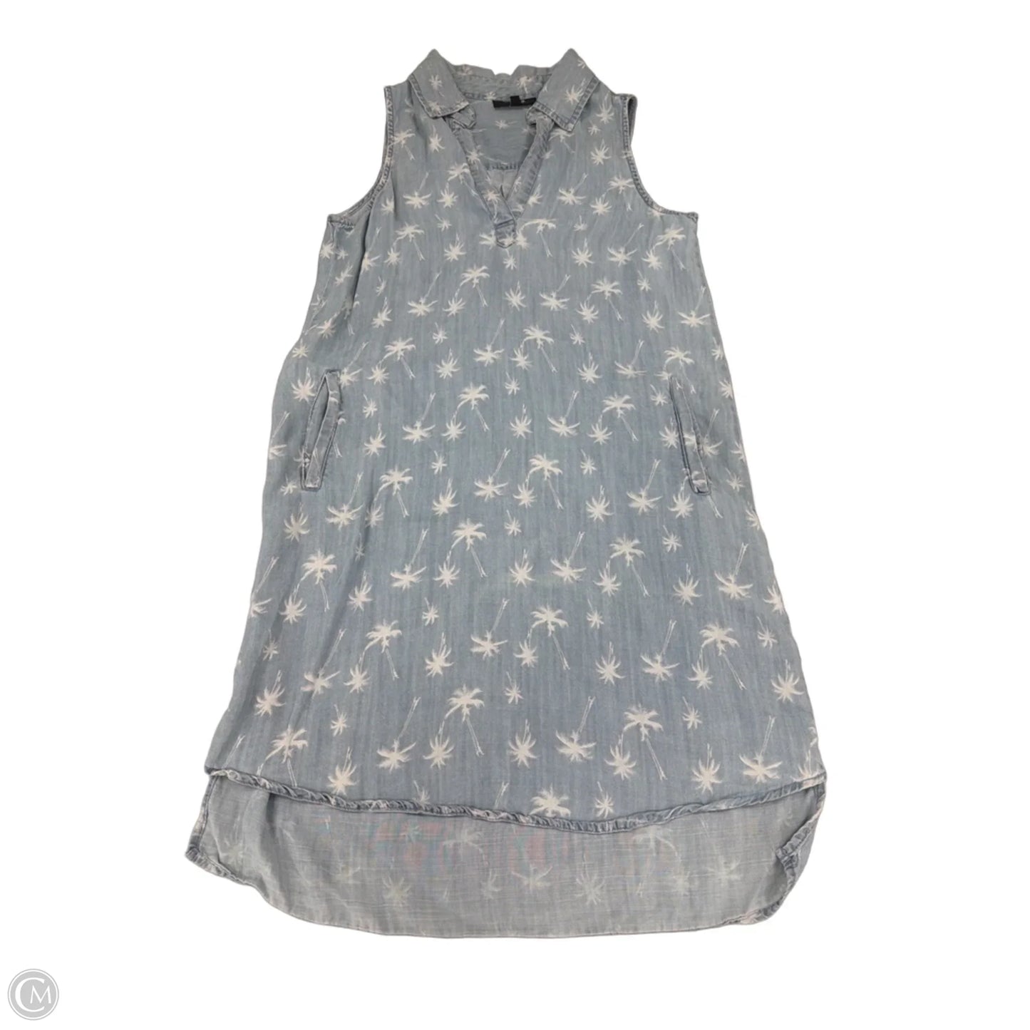 Dress Casual Short By Allen B In Blue & White, Size: S