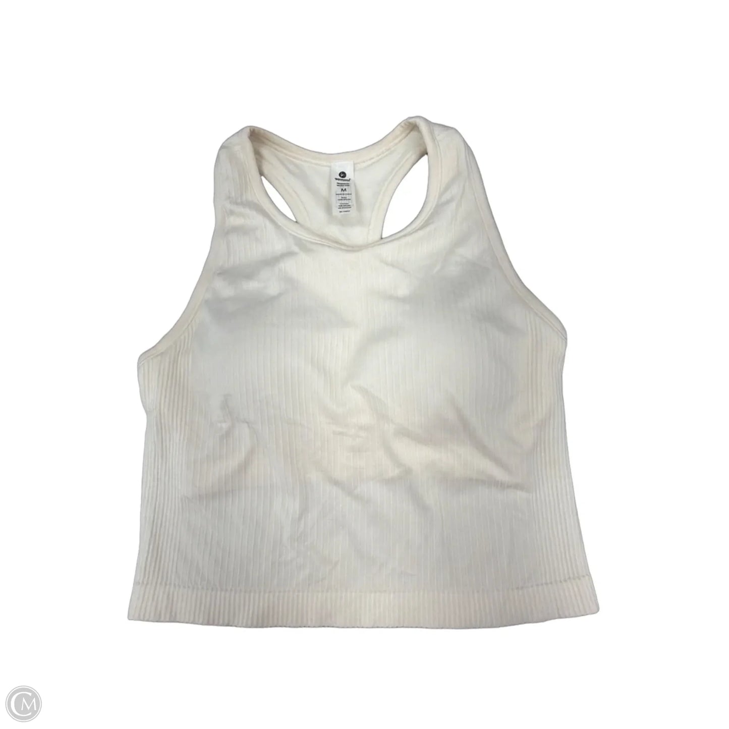 Athletic Tank Top By 90 Degrees By Reflex In Cream, Size: M