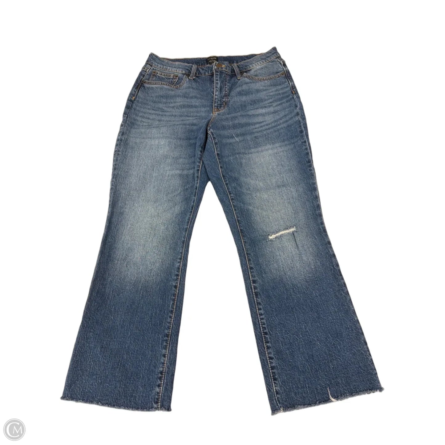 Jeans Flared By J. Crew In Blue Denim, Size: 8