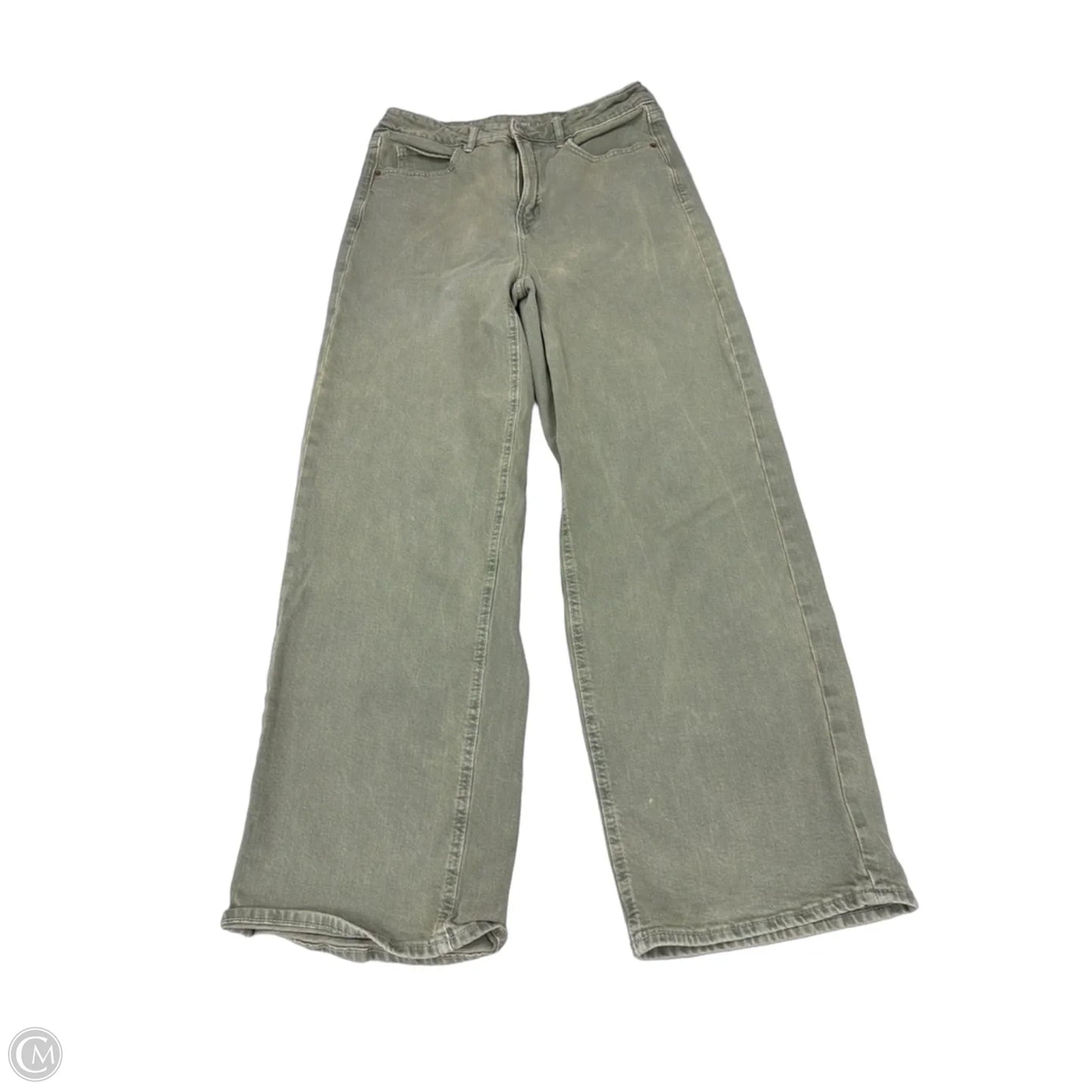 Jeans Wide Leg By Old Navy In Green Denim, Size: 8