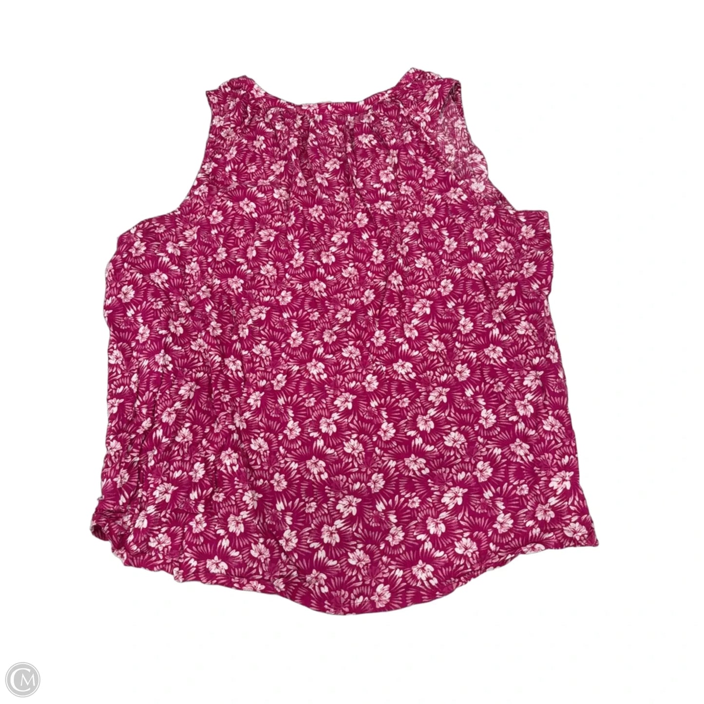 Top Sleeveless By St Johns Bay In Pink, Size: 2x