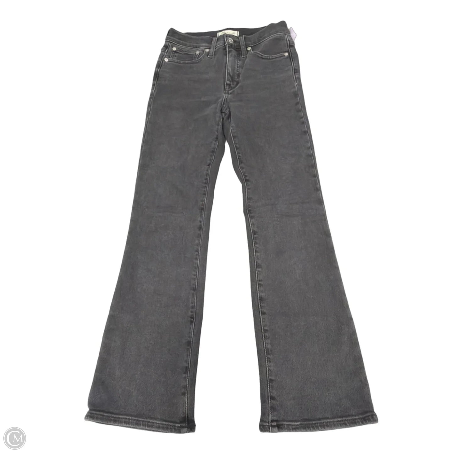 Jeans Straight By Madewell In Black Denim, Size: 0