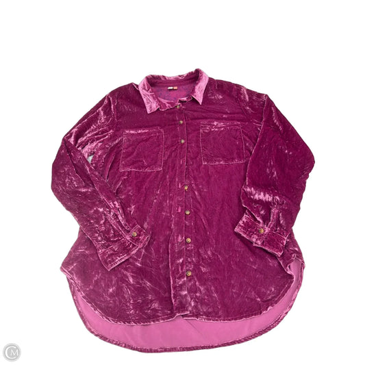Top Long Sleeve By Pilcro In Purple, Size: L