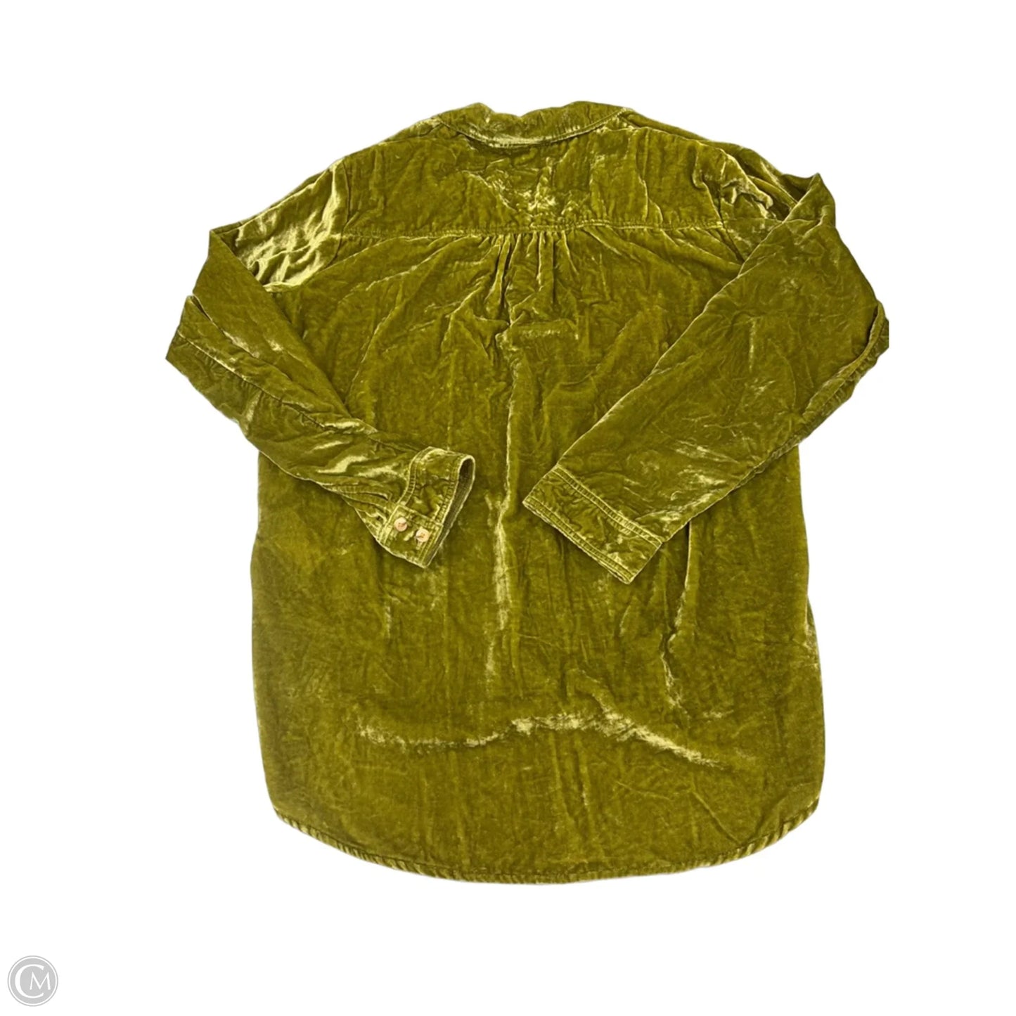 Top Long Sleeve By Pilcro In Green, Size: L