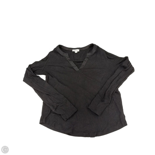 Top Long Sleeve By Evereve In Black, Size: M