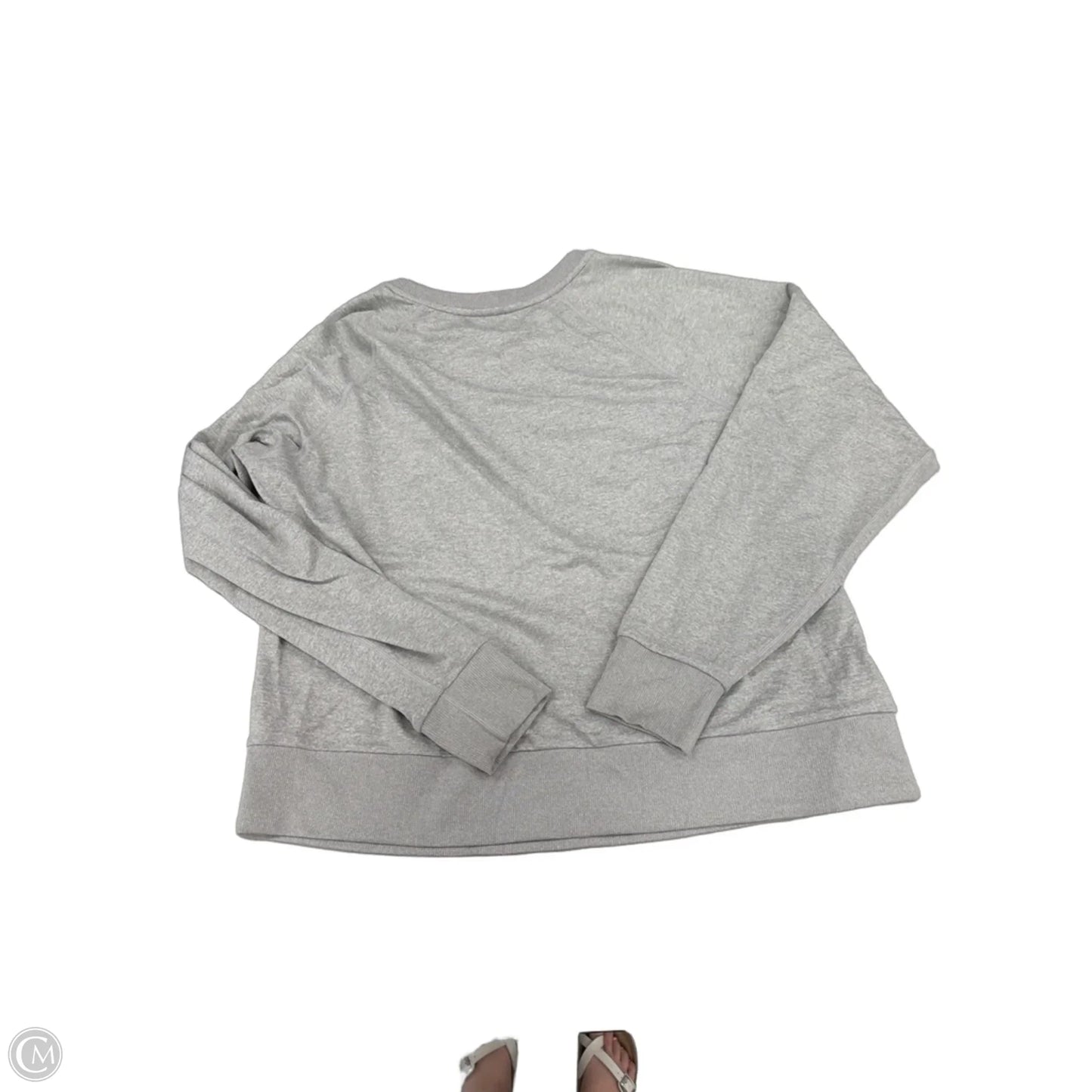 Athletic Top Long Sleeve Crewneck By Vuori In Grey, Size: M