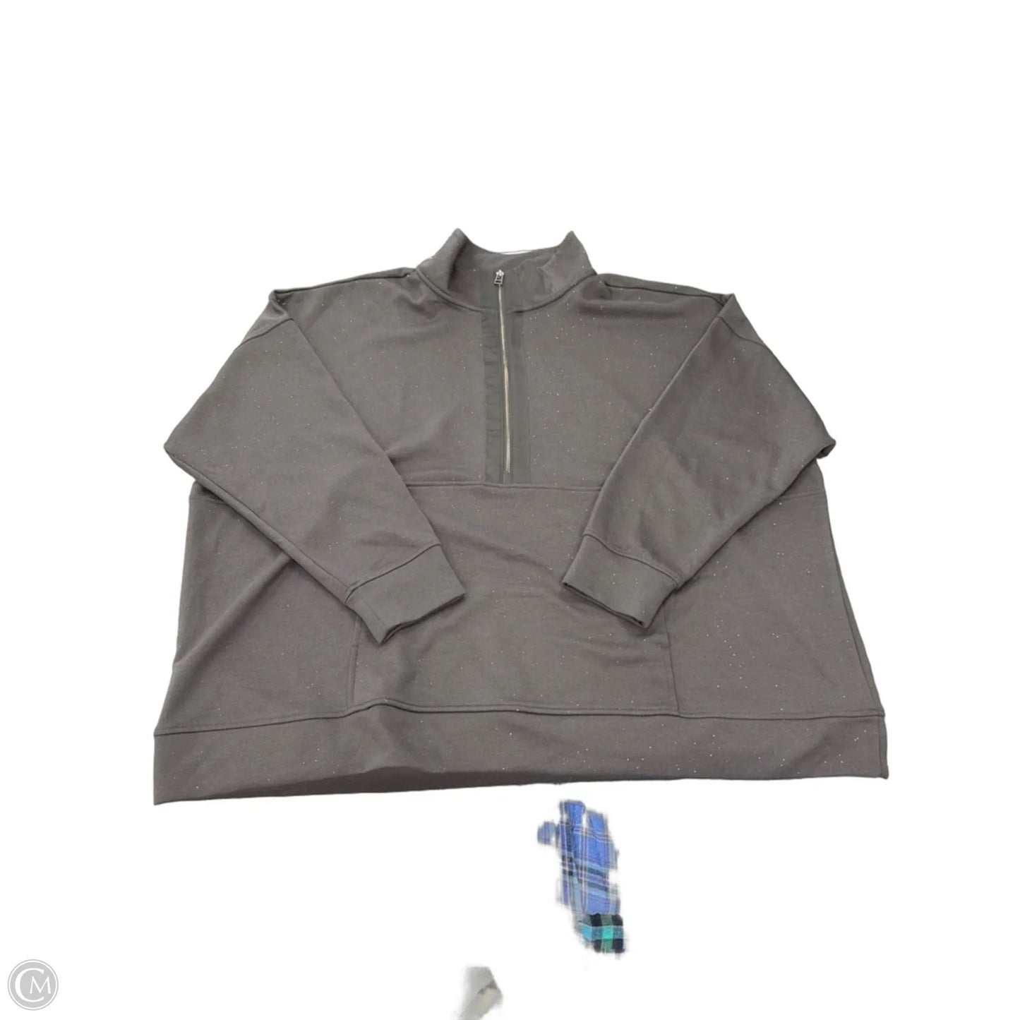 Top Long Sleeve By Maurices In Grey, Size: 4x