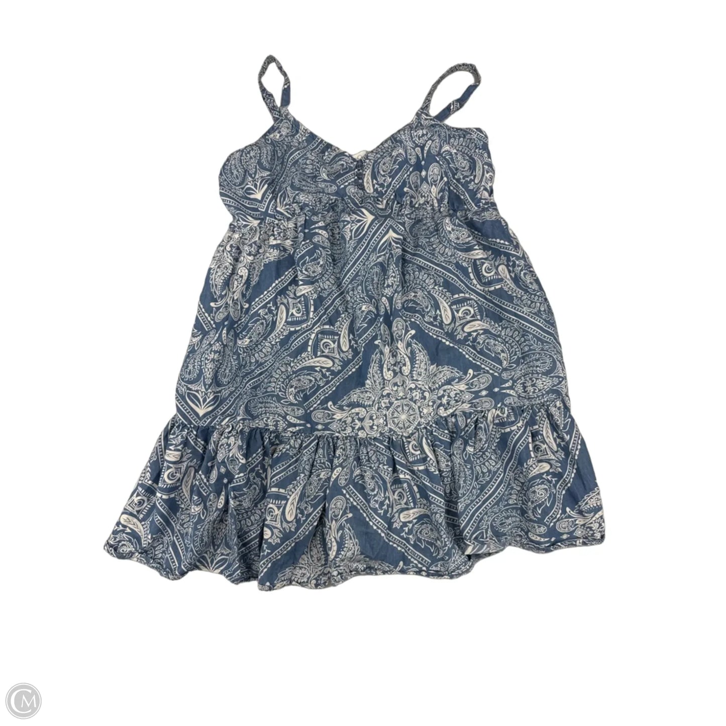 Dress Casual Short By Jessica Simpson In Blue & White, Size: M