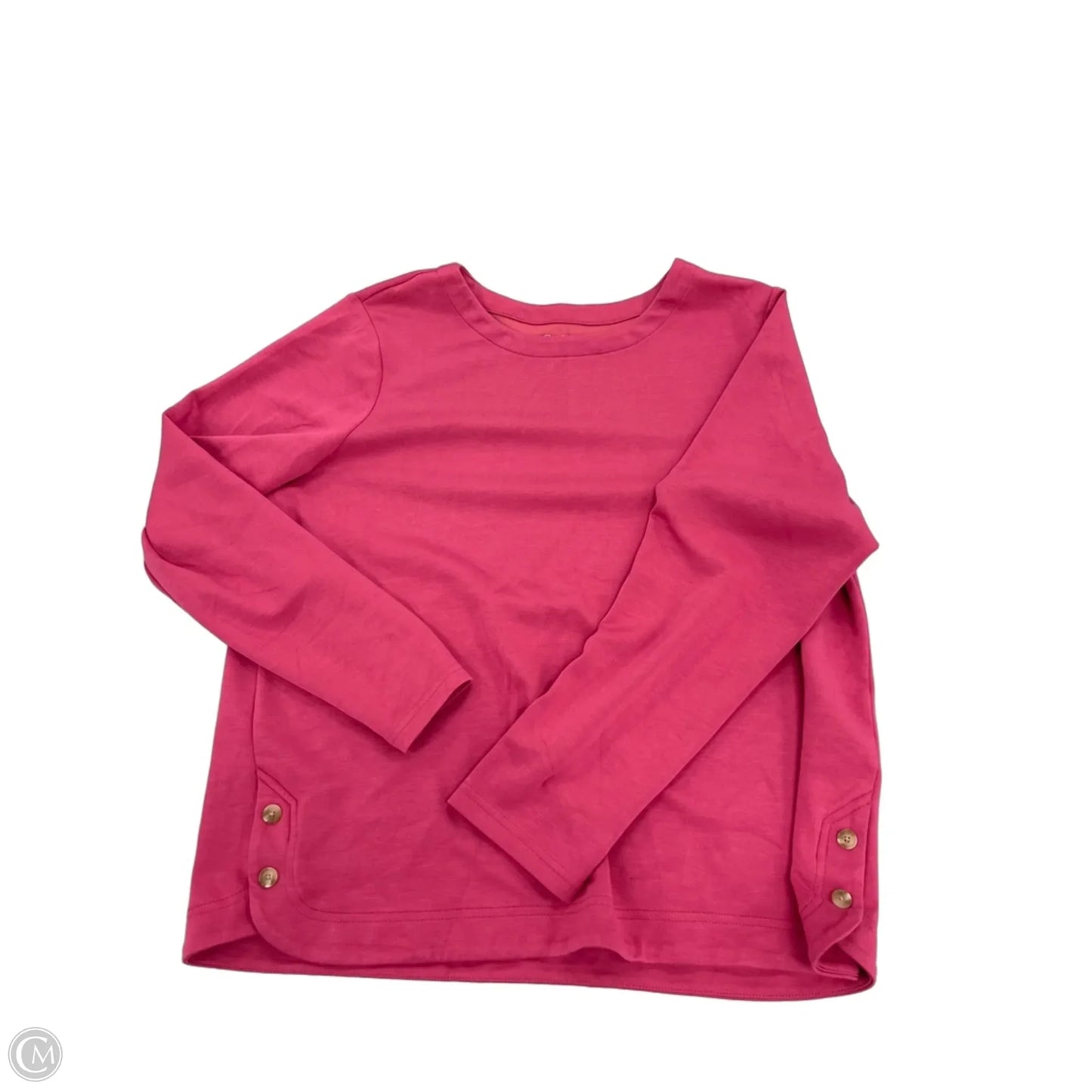 Top Long Sleeve By Croft And Barrow In Pink, Size: Xxl