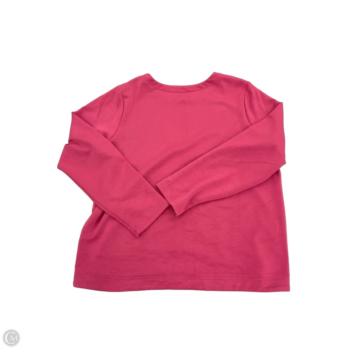 Top Long Sleeve By Croft And Barrow In Pink, Size: Xxl