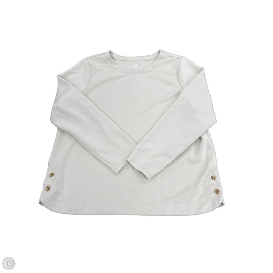 Top Long Sleeve By Croft And Barrow In Cream, Size: Xxl