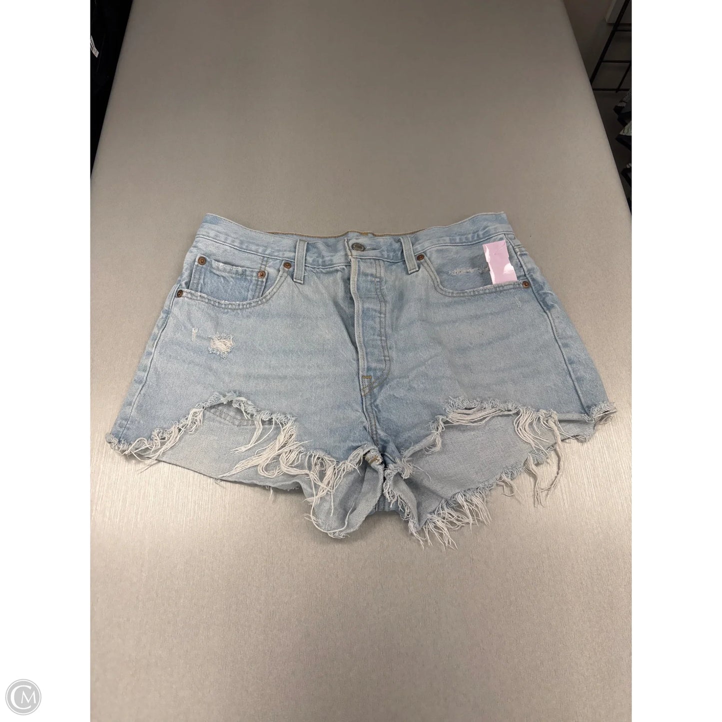 Shorts By Levis In Blue Denim, Size: 14