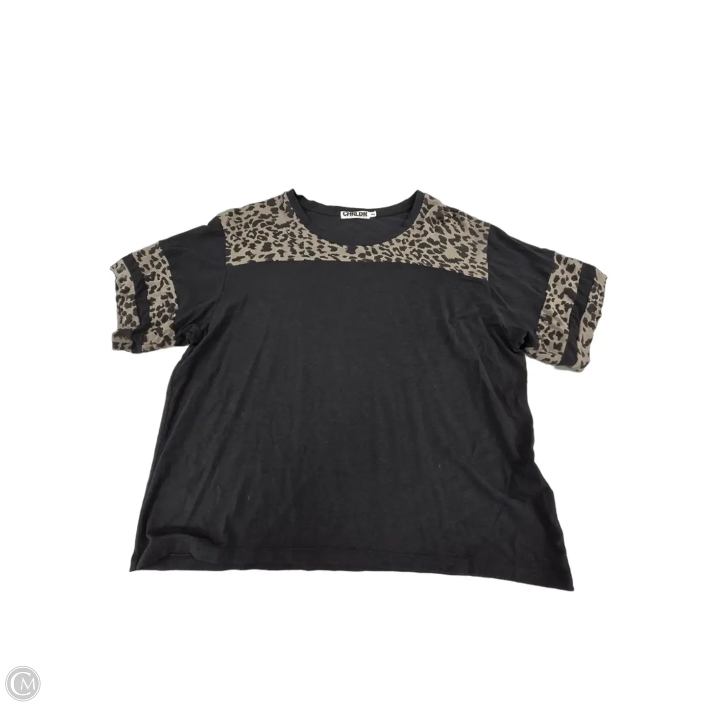 Top Short Sleeve By Cmc In Black, Size: M