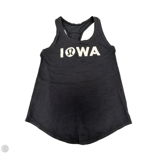 Athletic Tank Top By Lululemon In Black, Size: Xs