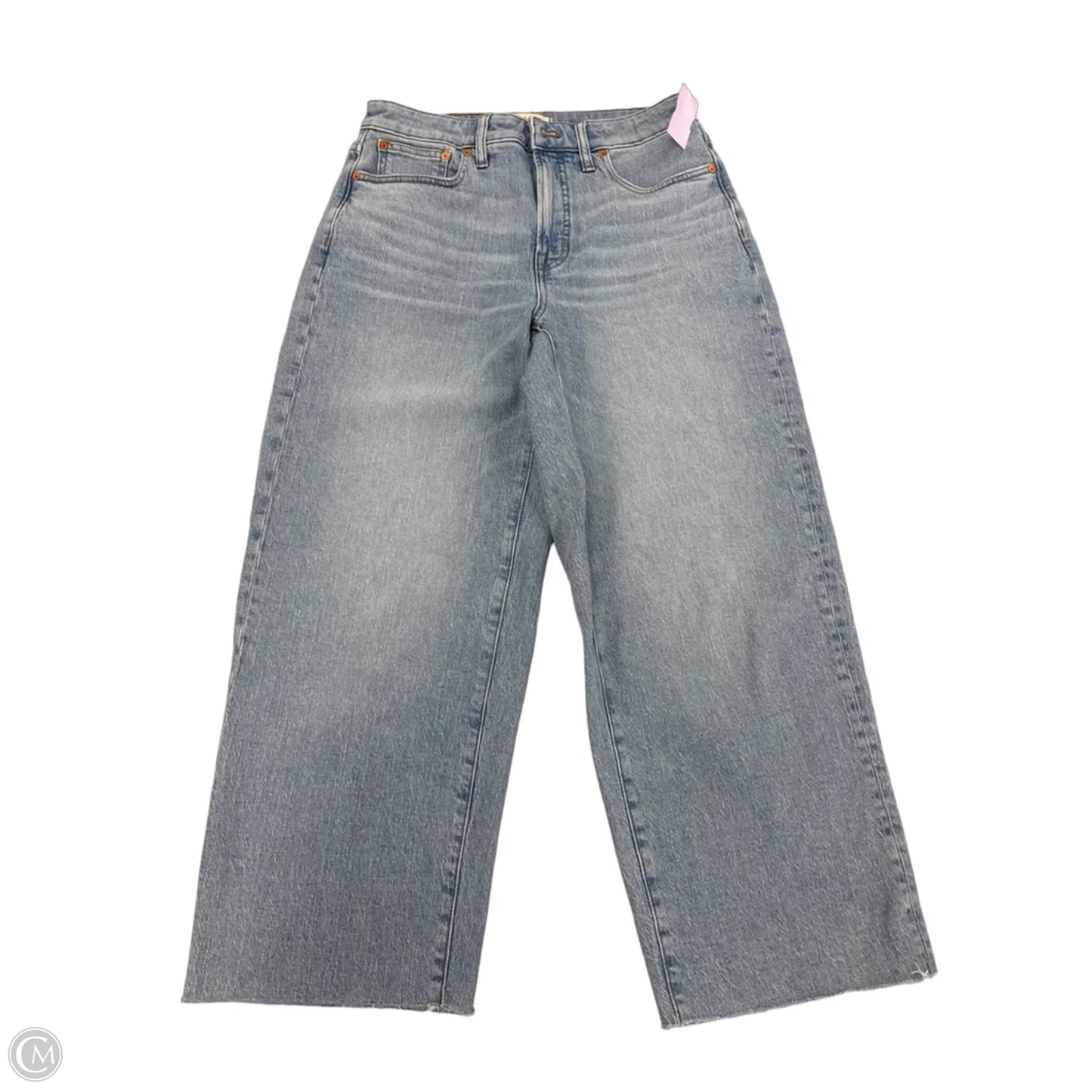Jeans Wide Leg By Madewell In Blue Denim, Size: 8