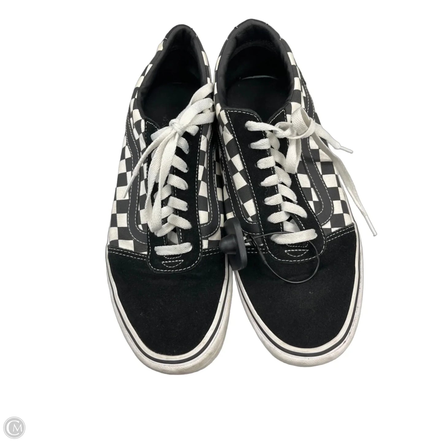 Shoes Sneakers By Vans In Black & White, Size: 11