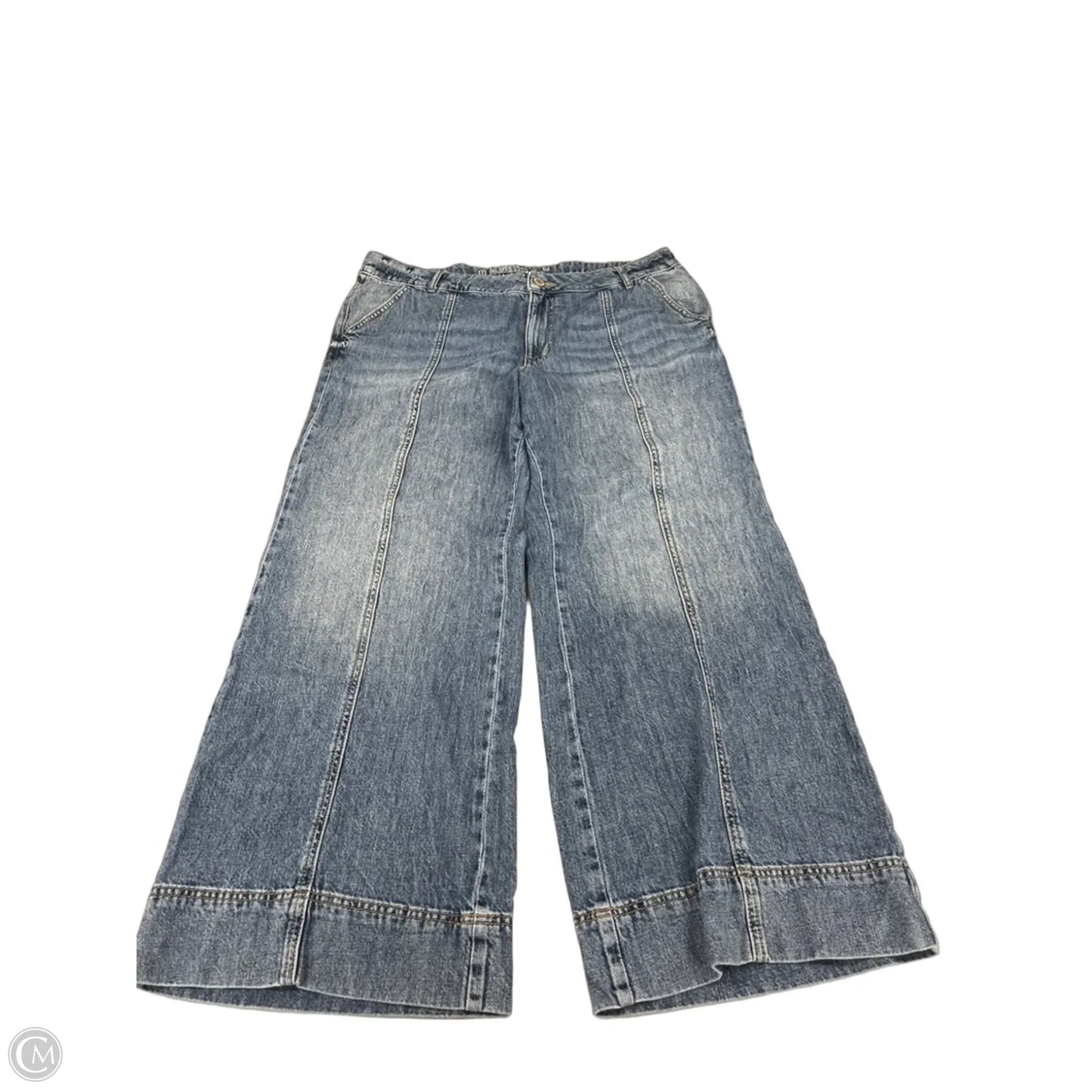 Jeans Wide Leg By Maurices In Blue Denim, Size: 16w