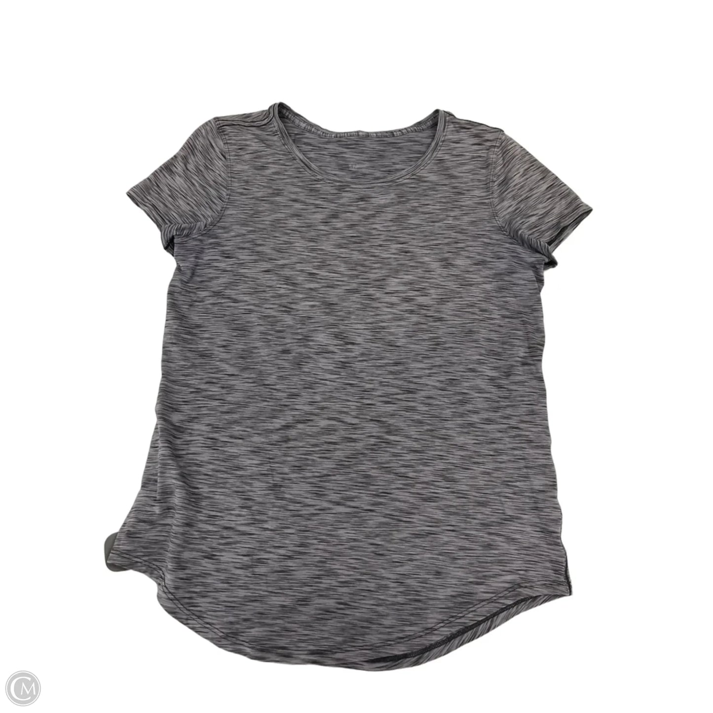 Athletic Top Short Sleeve By Lululemon In Grey, Size: S