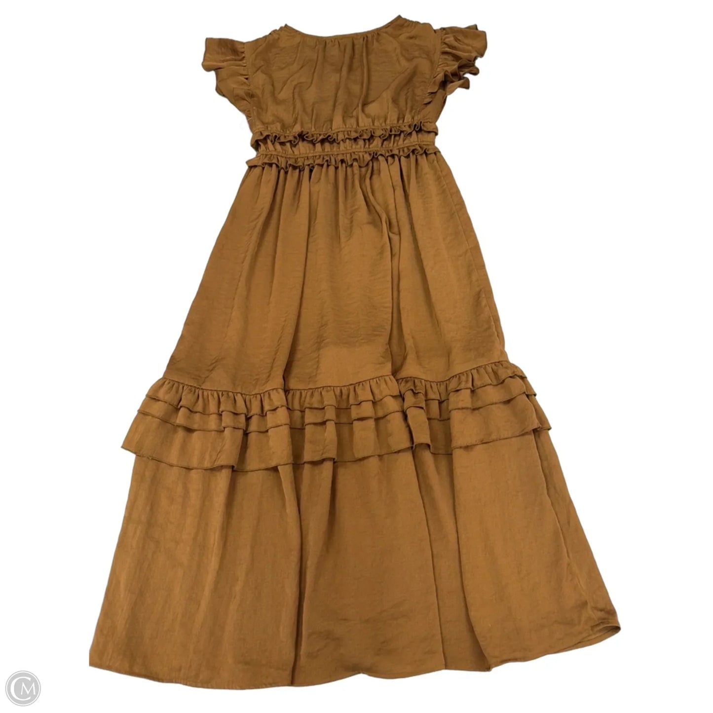 Dress Casual Midi By Versona In Brown, Size: S