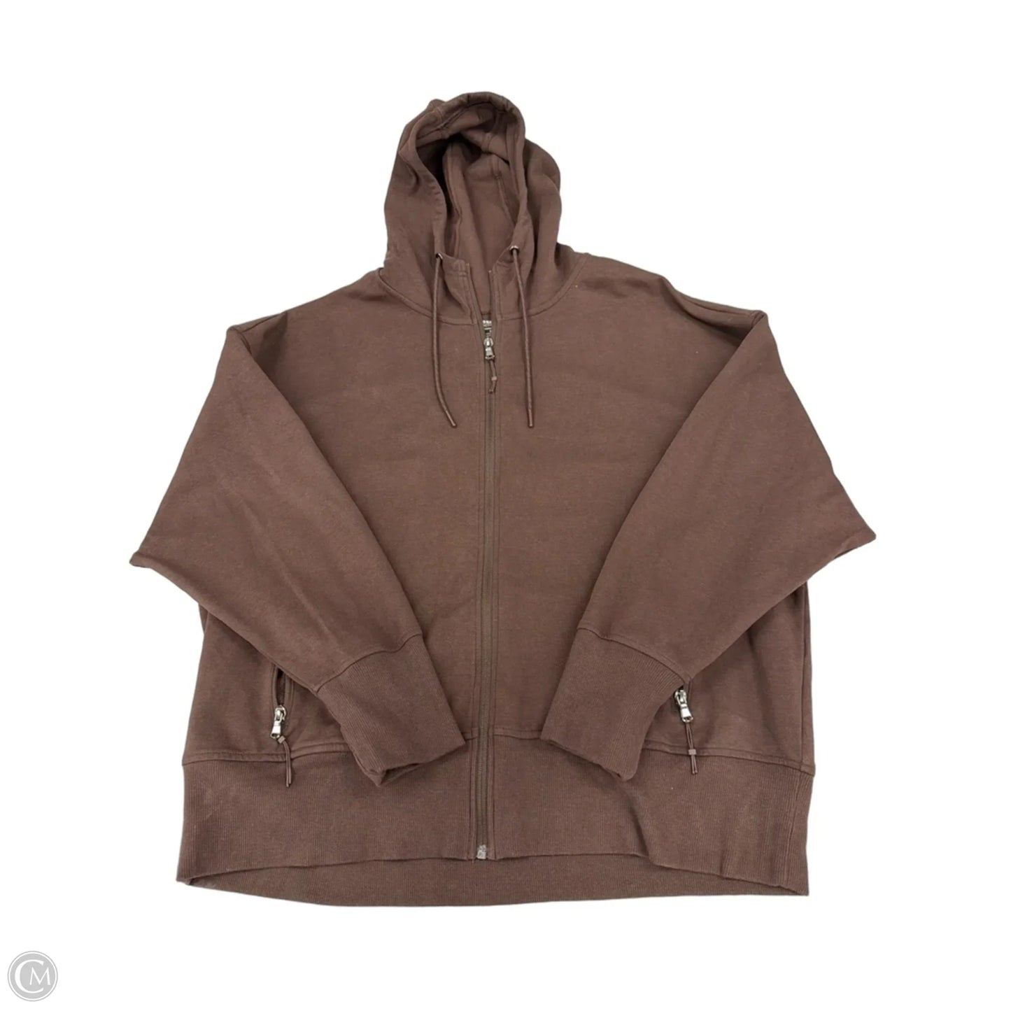 Athletic Jacket By Old Navy In Brown, Size: 2x