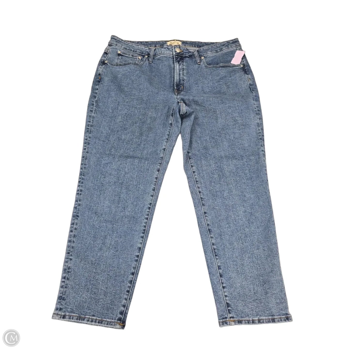 Jeans Straight By Madewell In Blue Denim, Size: 18w