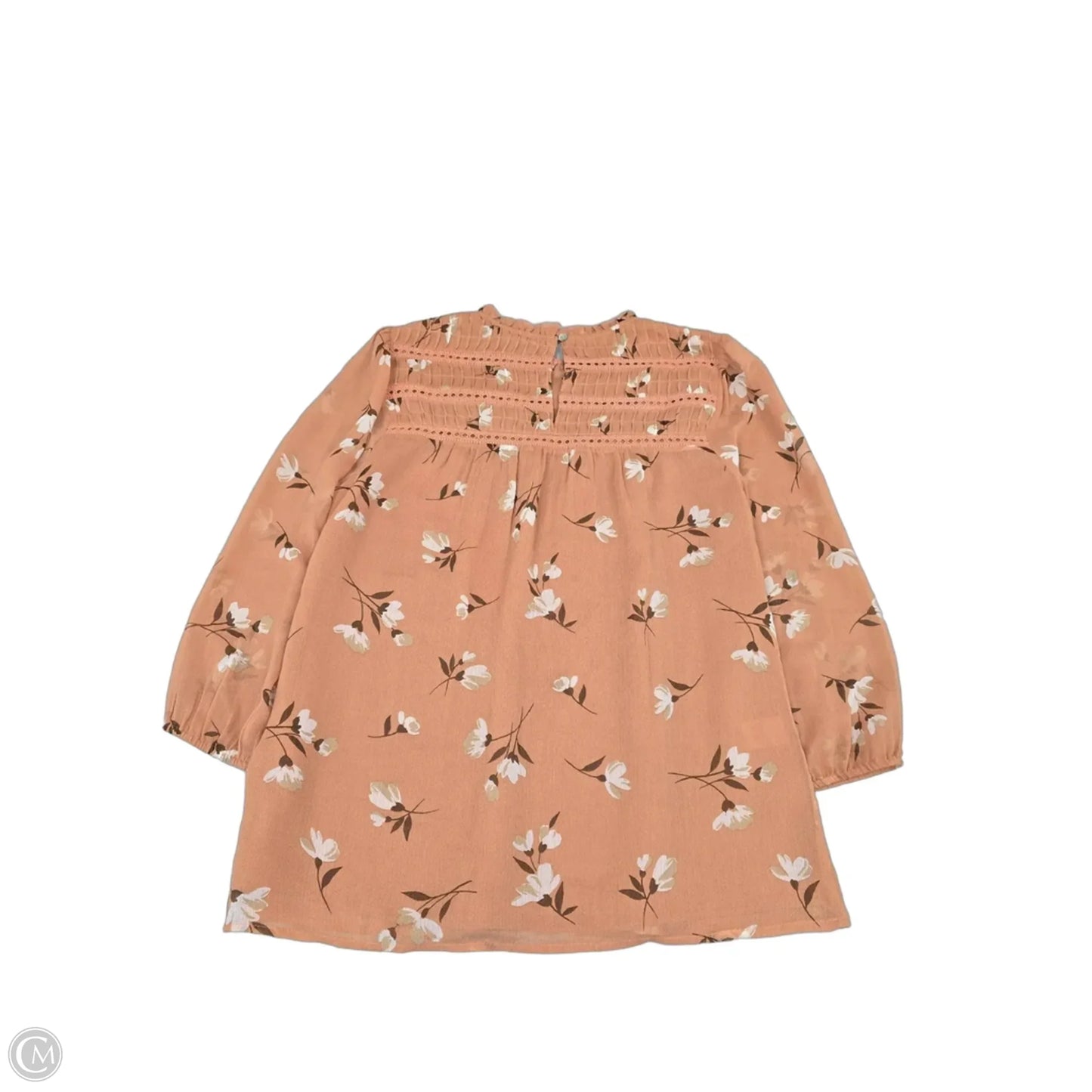 Top Long Sleeve By Daniel Rainn In Orange, Size: M