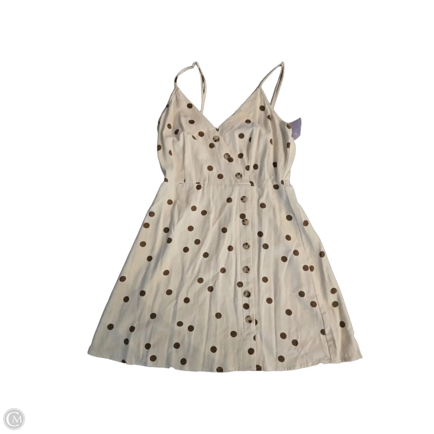 Dress Casual Short By Altard State In Brown & Cream, Size: M