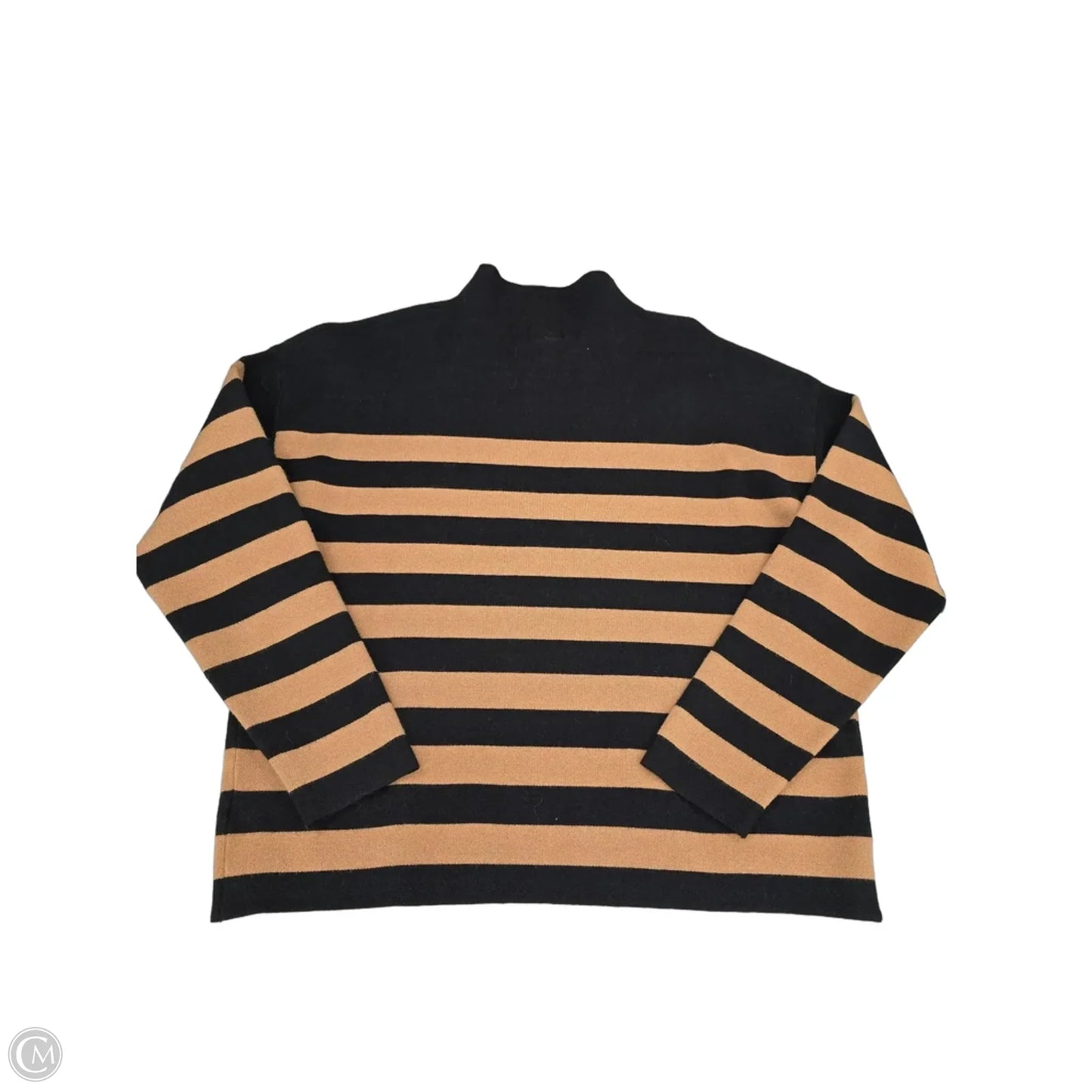 Sweater By Nicole By Nicole Miller In Black & Brown, Size: L