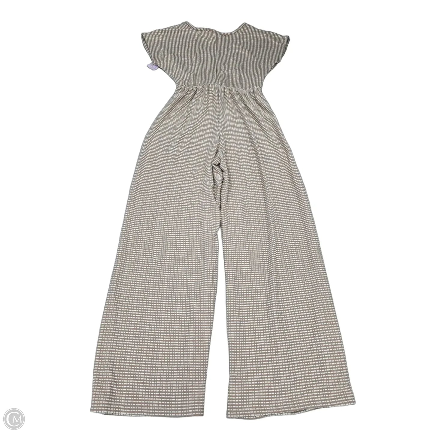 Jumpsuit By Caution To The Wind In Tan & White, Size: L