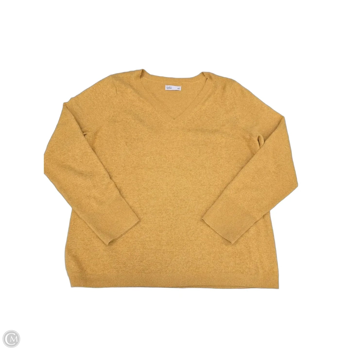 Top Long Sleeve By Croft And Barrow In Yellow, Size: L
