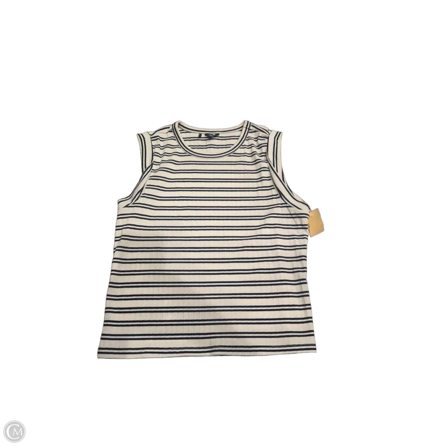 Tank Top By Cme In Black & White, Size: M
