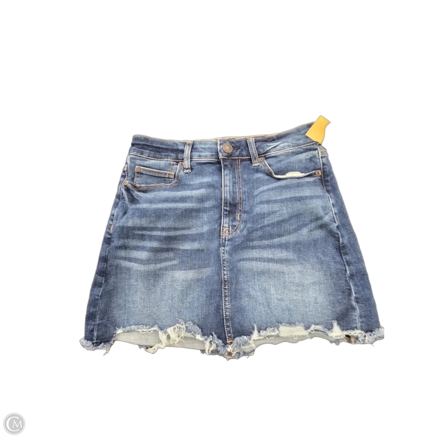 Skirt Mini & Short By American Eagle In Blue Denim, Size: 6