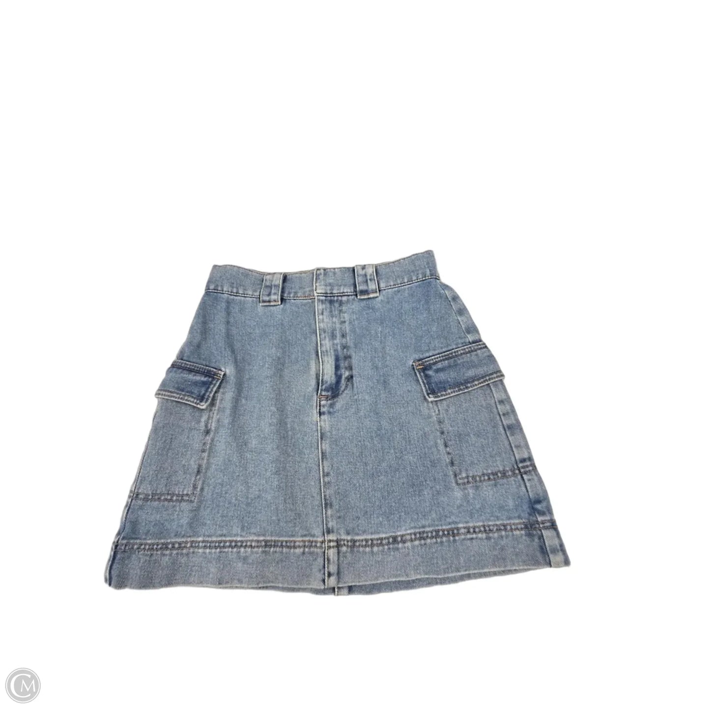Skirt Mini & Short By Pacsun In Blue Denim, Size: 4