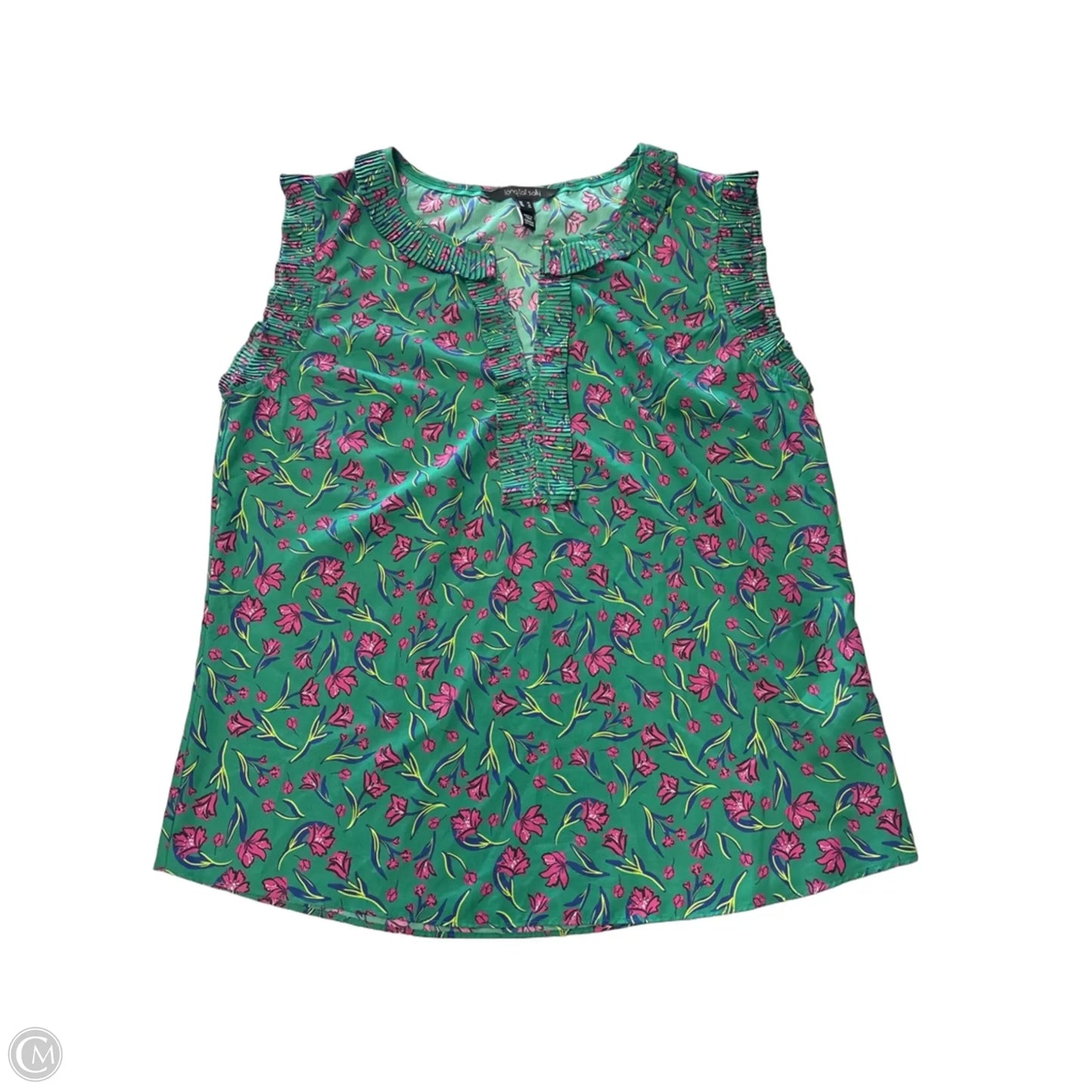 Top Sleeveless By Long Tall Sally In Green, Size: L