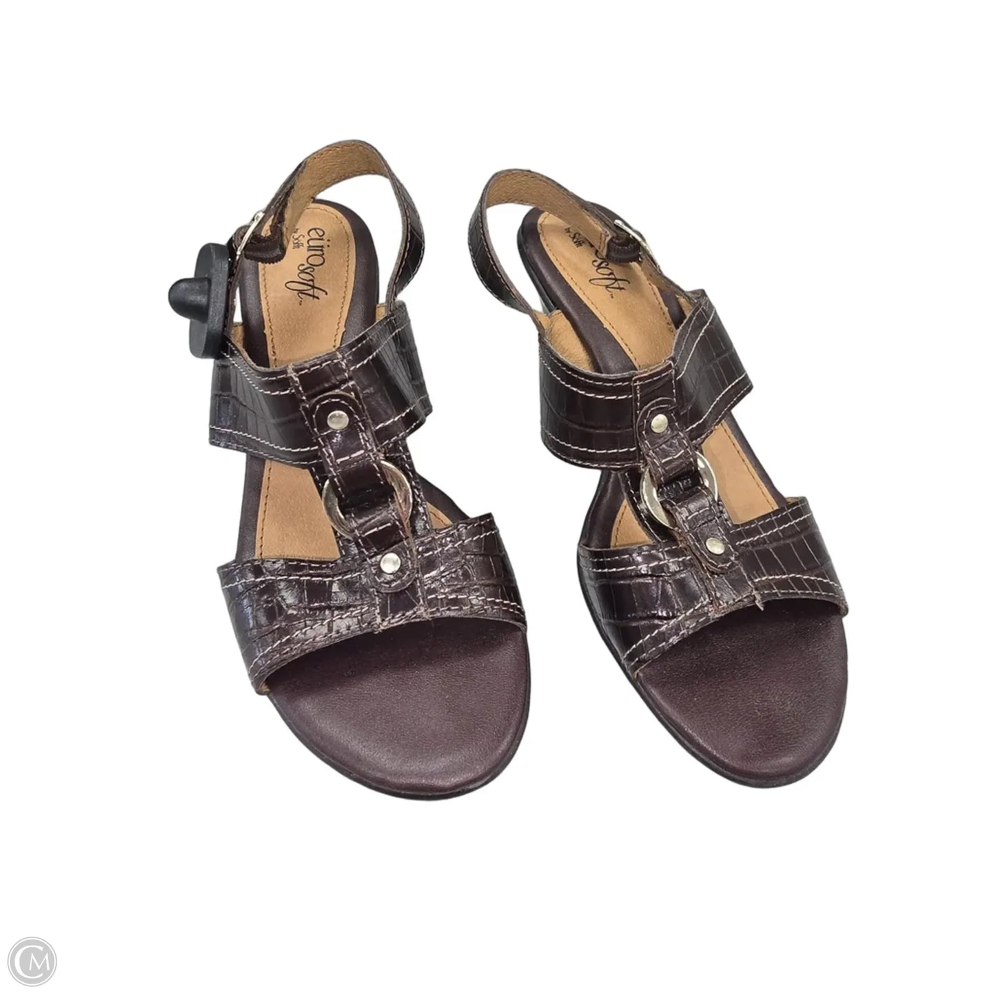 Shoes Heels Block By Sofft In Brown, Size: 7.5